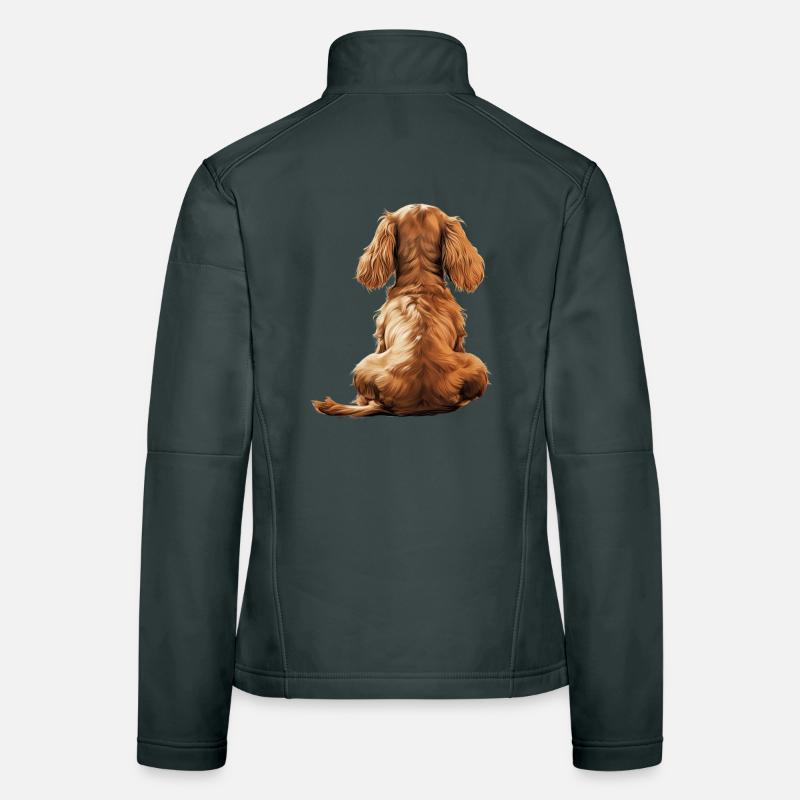 Cocker Épagneul Veste en tissu softshell Femme