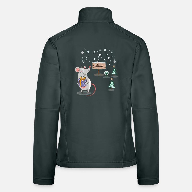 Joyeux Noël Veste en tissu softshell Femme