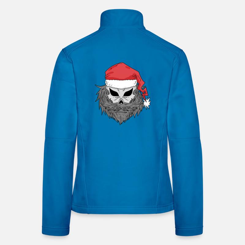 Weihnachtsmann Totenkopf Frauen Softshelljacke