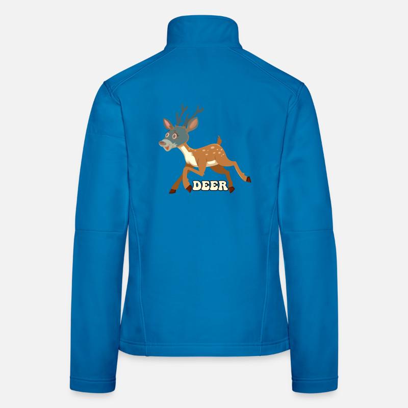Whimsical Deer Sprint Women's Softshell Jacket
