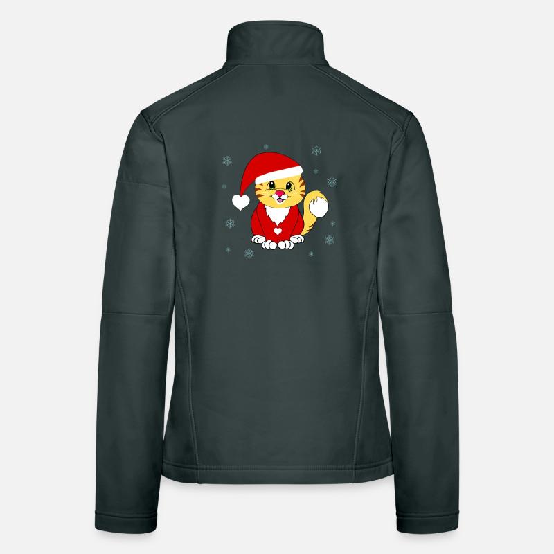 weihnachtskater Frauen Softshelljacke