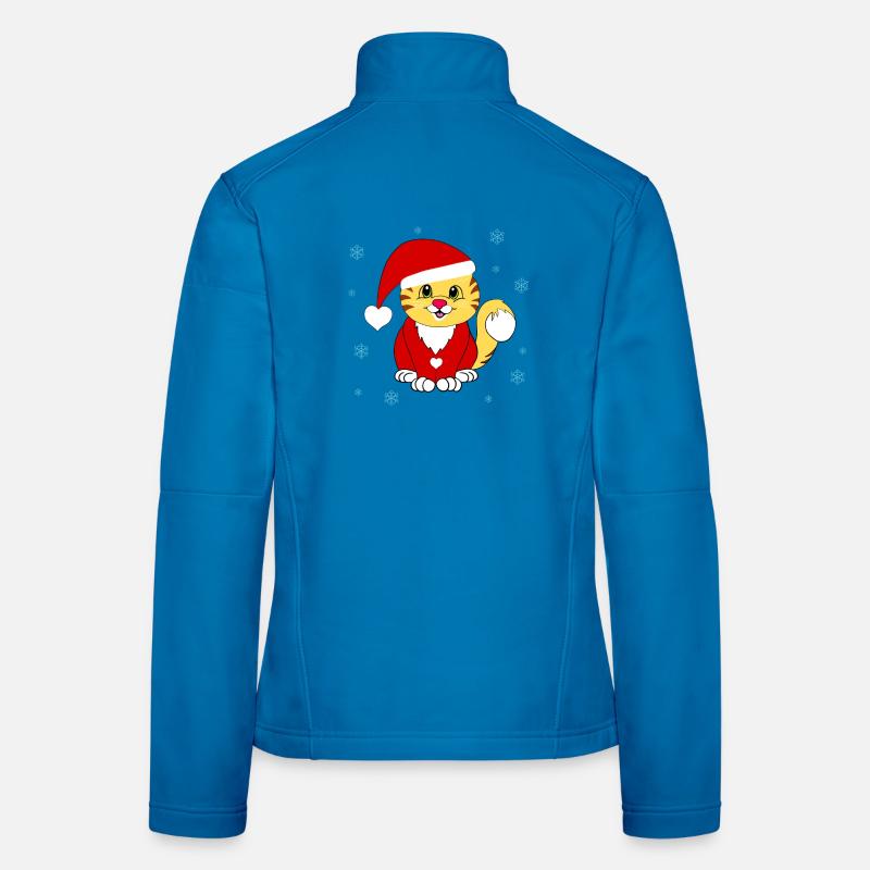 weihnachtskater Frauen Softshelljacke