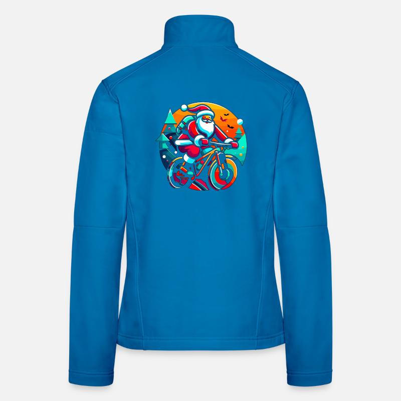 Saint-Nicolas sur le VTT MTB Veste en tissu softshell Femme