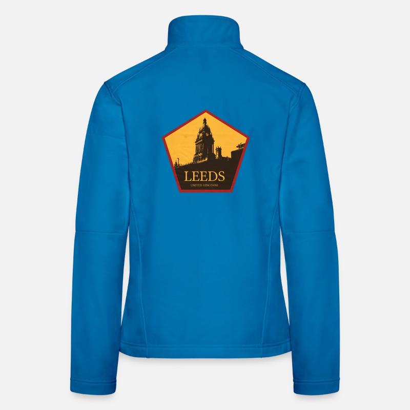 Leeds Uhrturm Silhouette Frauen Softshelljacke