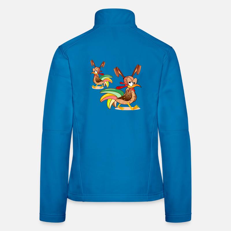 EASTER CHICKENS EASTER BUNNIES COUPLES Women's Softshell Jacket