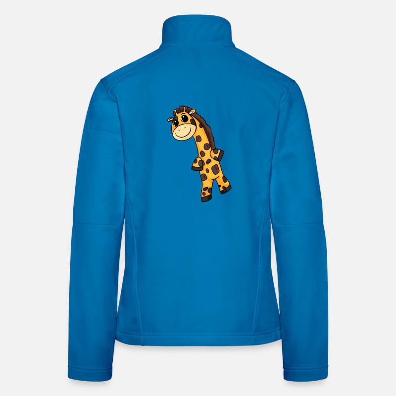 Giraffe Motiv Frauen Softshelljacke