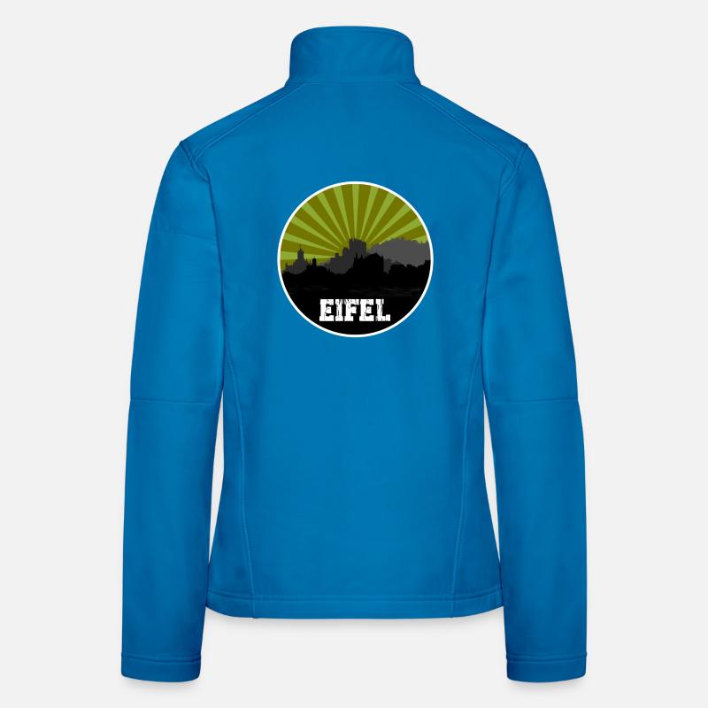Eifel Skyline Retro Frauen Softshelljacke