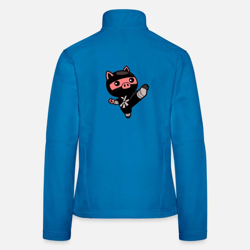 Ninja Pig Women's Softshell Jacket