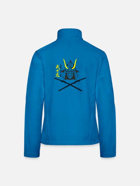 Samuraihelm Kabuto 5 - Frauen Softshelljacke - Lichtblau - Hinten