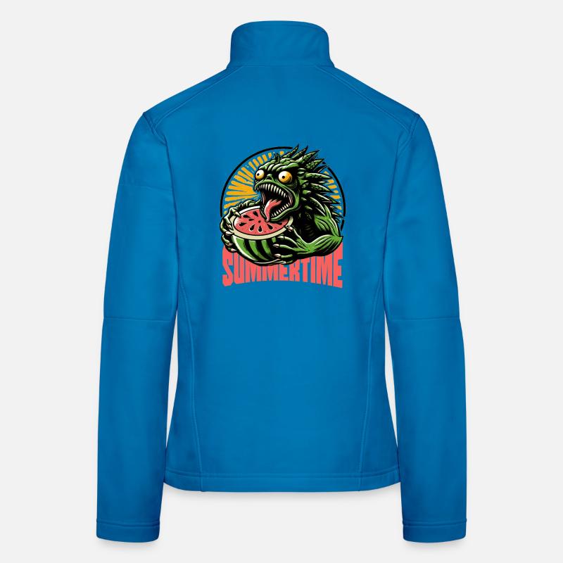 Summertime Summer Vibes Plage Melon Monstre Veste en tissu softshell Femme