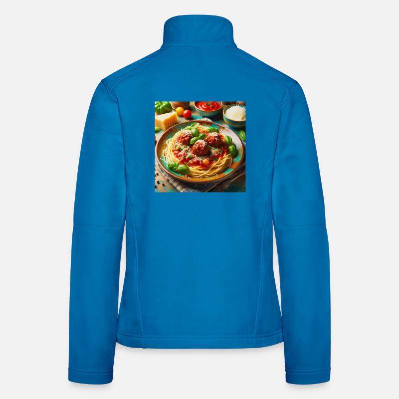 Spaghetti mit Fleisch Frauen Softshelljacke