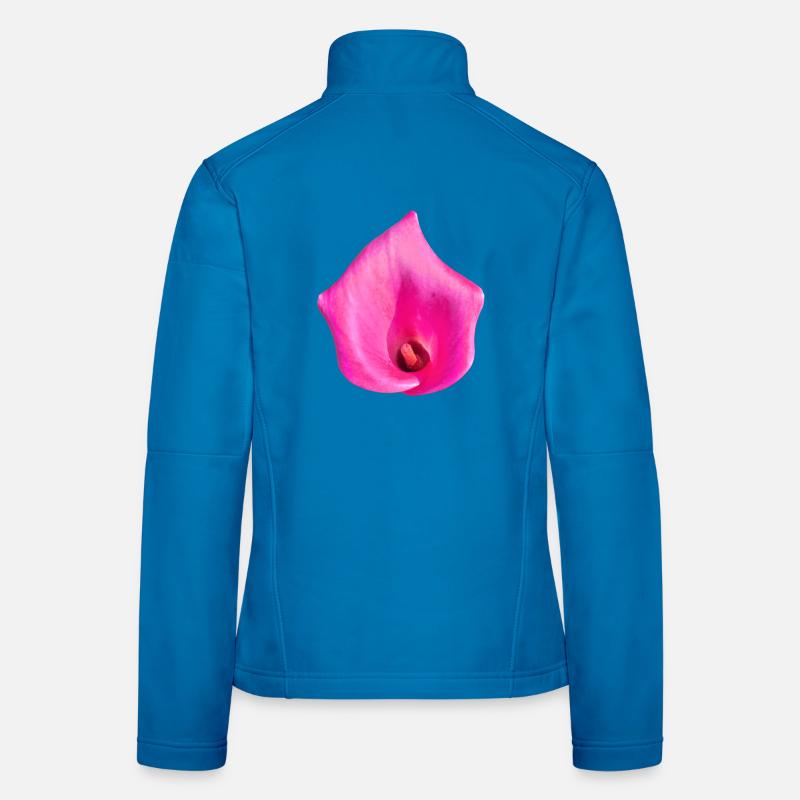 Fleur de Calla Rose Veste en tissu softshell Femme