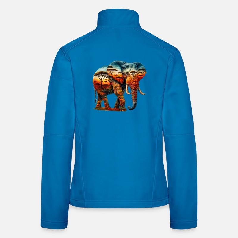 Elefant - Frauen Softshelljacke - Lichtblau