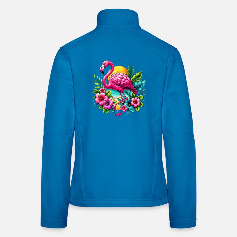 Flamant Veste en tissu softshell Femme