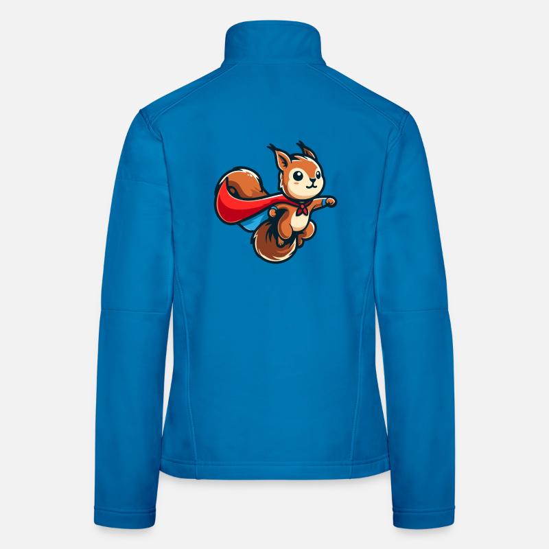 Squirrel: The Nutty Defender Women's Softshell Jacket