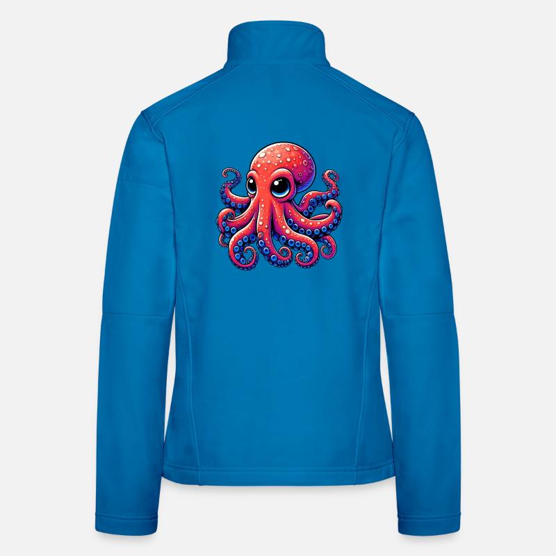 Krake - Frauen Softshelljacke - Lichtblau