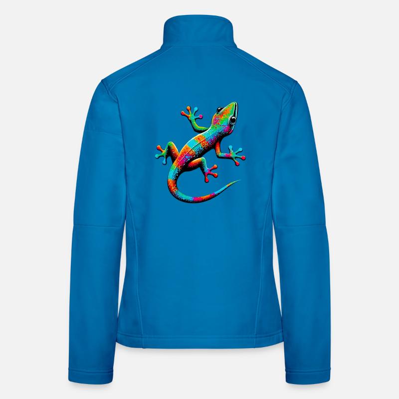 Gecko - Frauen Softshelljacke - Lichtblau