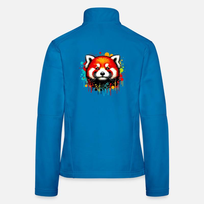 Red panda - Women's Softshell Jacket - light blue