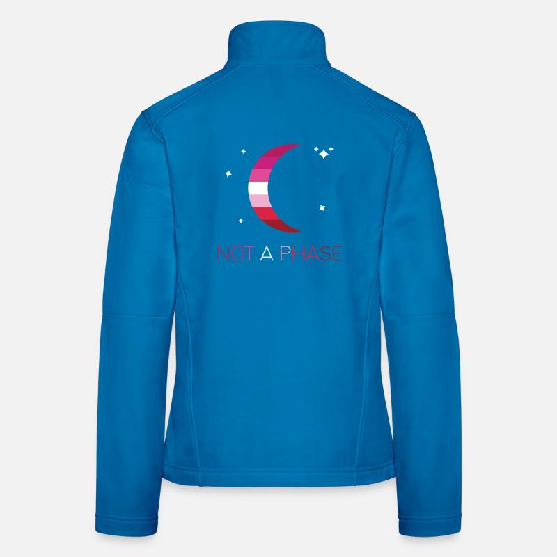 LGBTQ Pride Month - Not a Phase - Lesbian Women's Softshell Jacket