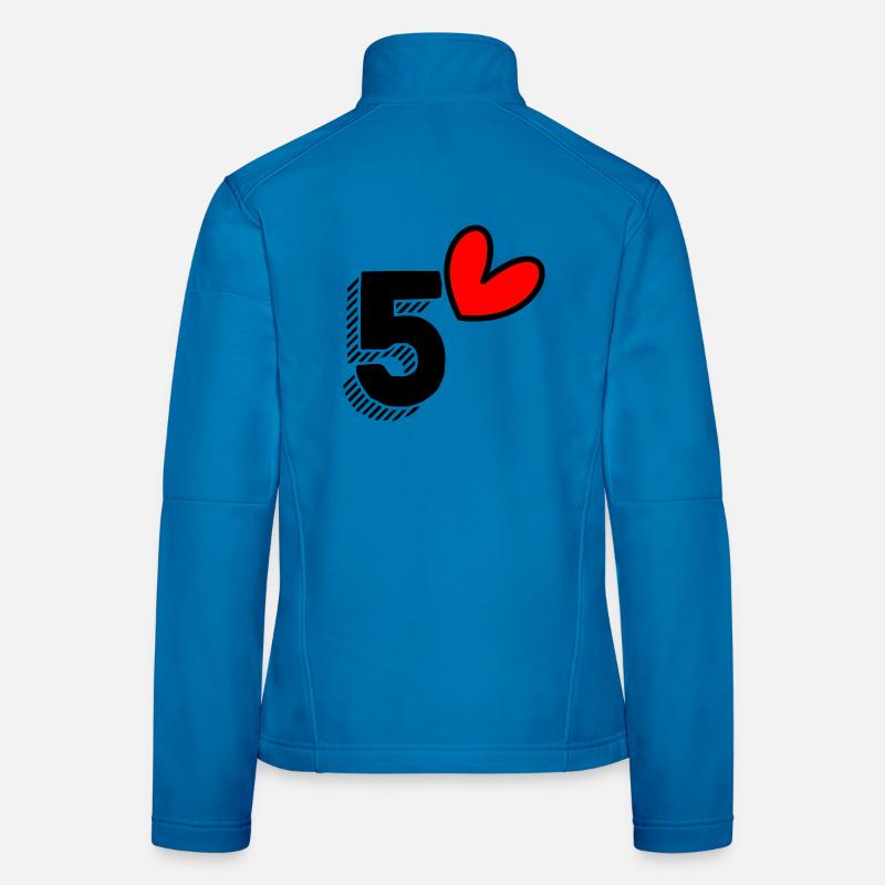 5. 5 ANS. 5e ANNIVERSAIRE. ANNIVERSAIRE 5 ANS Veste en tissu softshell Femme