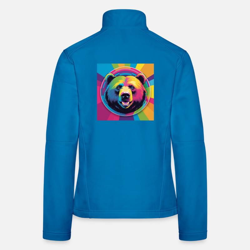 Rainbow Bear Women's Softshell Jacket