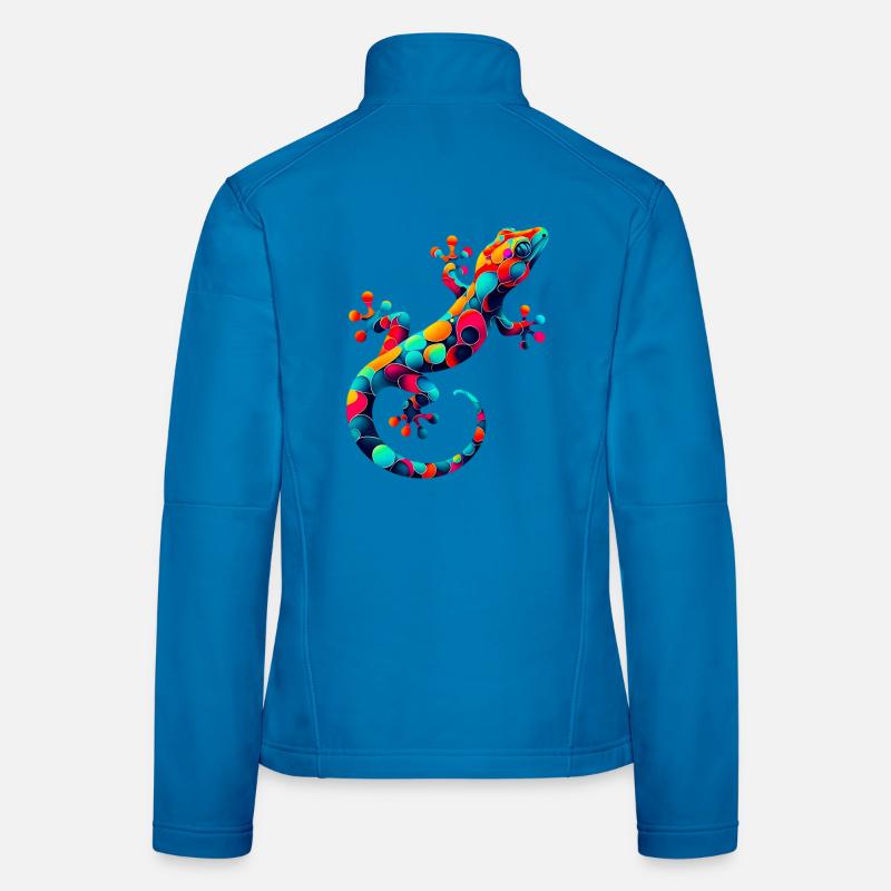 Gecko - Frauen Softshelljacke - Lichtblau