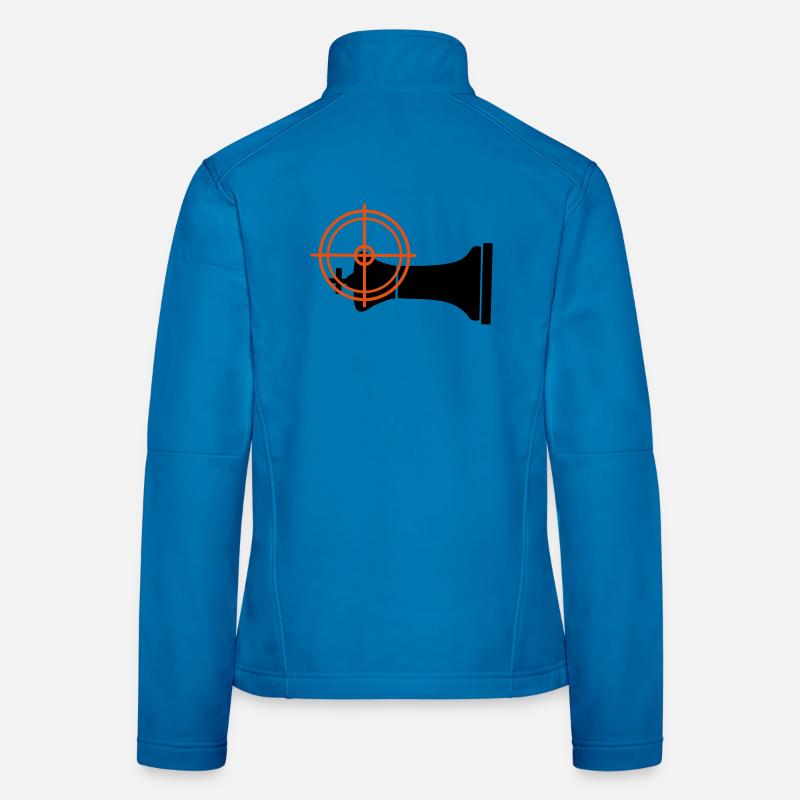 Schachmatt liegend - Frauen Softshelljacke - Lichtblau