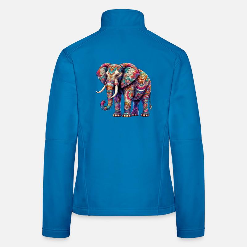 Elefant - Frauen Softshelljacke - Lichtblau