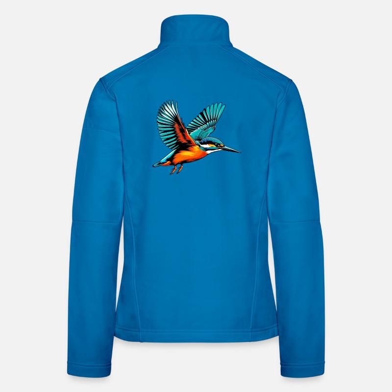 Eisvogel - Frauen Softshelljacke - Lichtblau