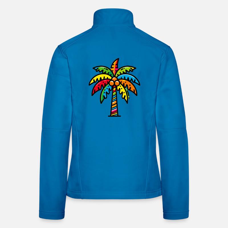 Palm tree Women's Softshell Jacket