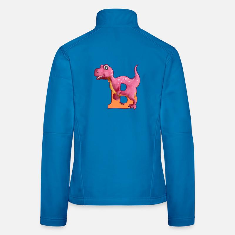 B - DINOSAUR, customizable Women's Softshell Jacket