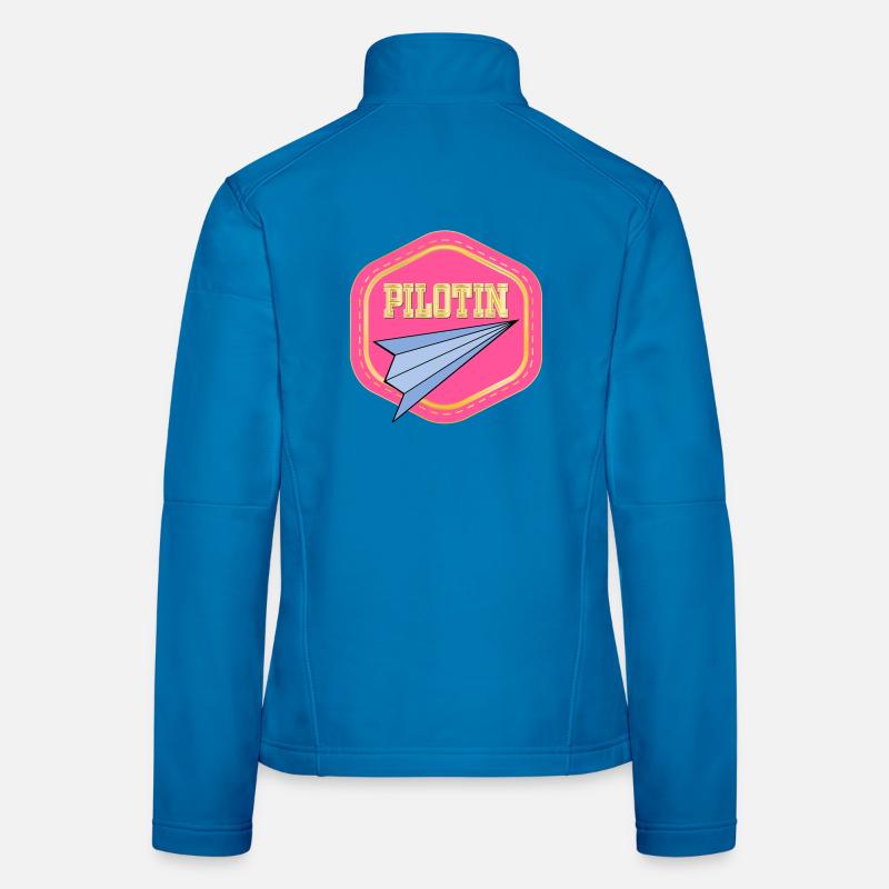 LUFTFAHRT PILOTIN - PAPIERFLIEGER Frauen Softshelljacke