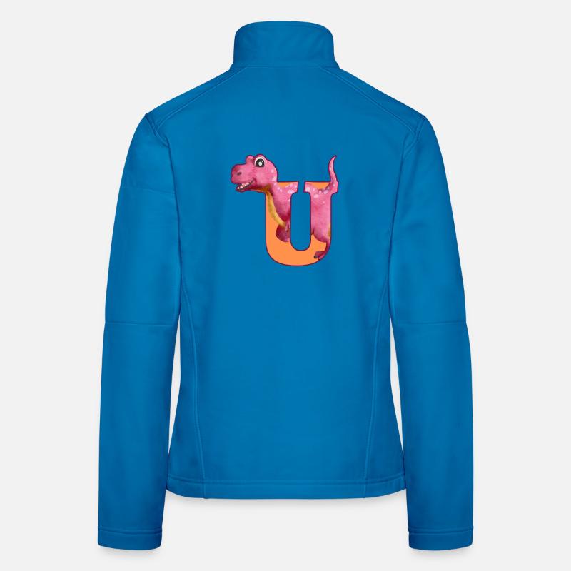 U - DINOSAUR, customizable Women's Softshell Jacket