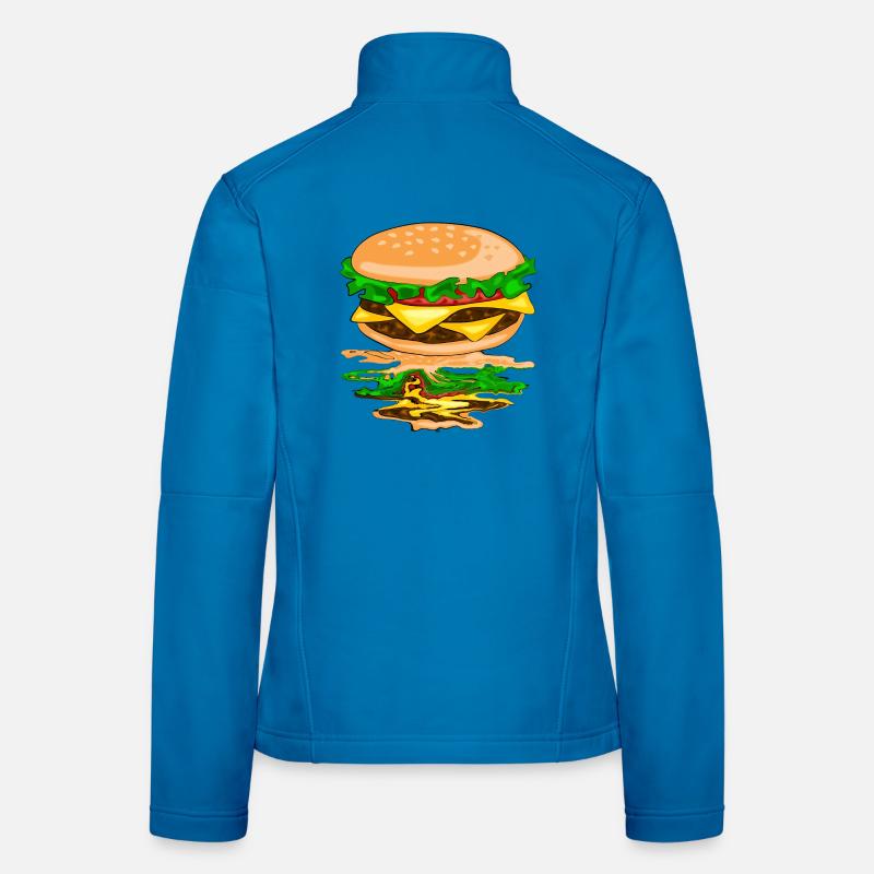 Hamburger avec un reflet Veste en tissu softshell Femme