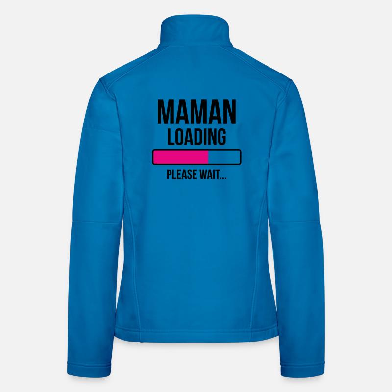Mama lädt... Bitte warten - Werdende Mutter Frauen Softshelljacke