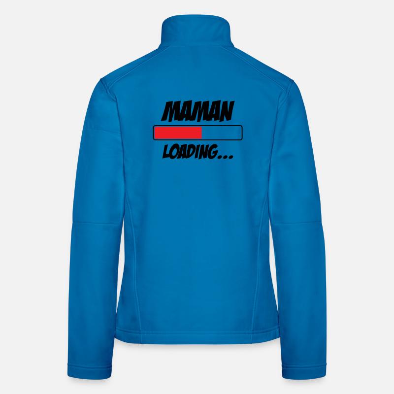 Maman loading... Please Wait - Future Mère Veste en tissu softshell Femme