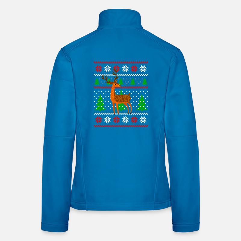 Christmas Deer Women's Softshell Jacket