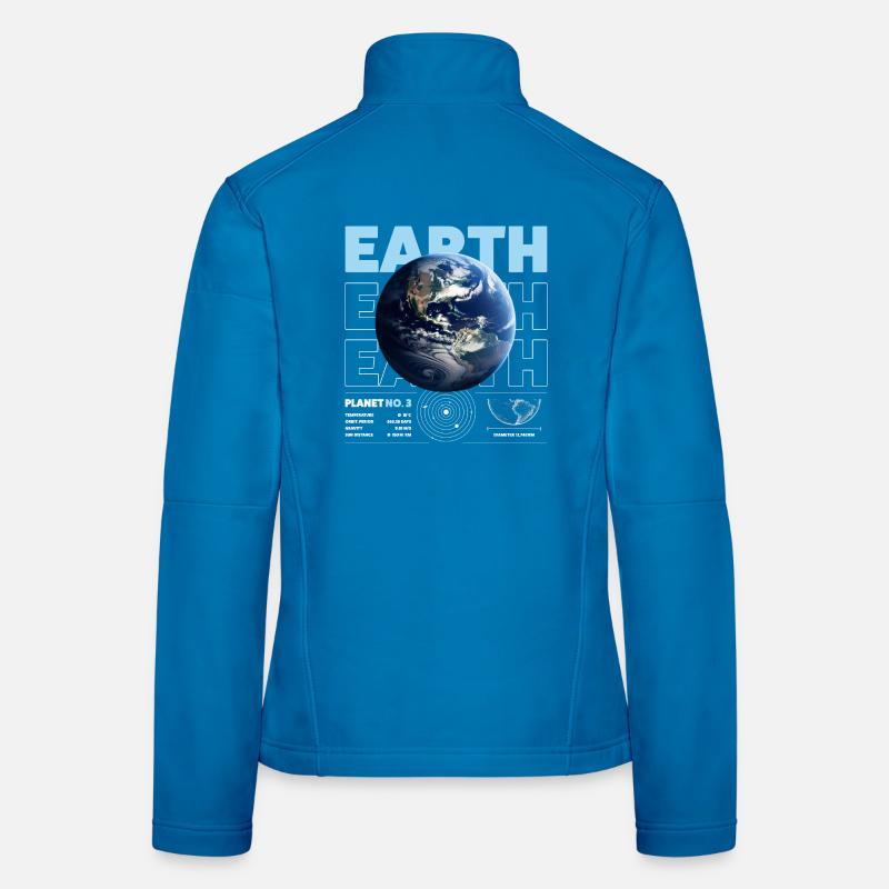 Earth details - Women's Softshell Jacket - light blue