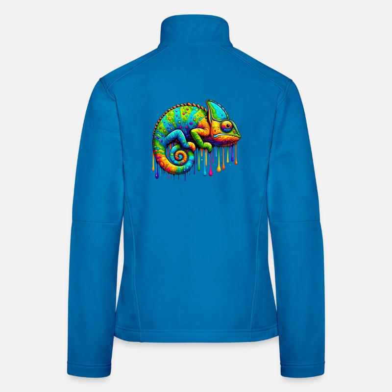 Chamäleon - Frauen Softshelljacke - Lichtblau