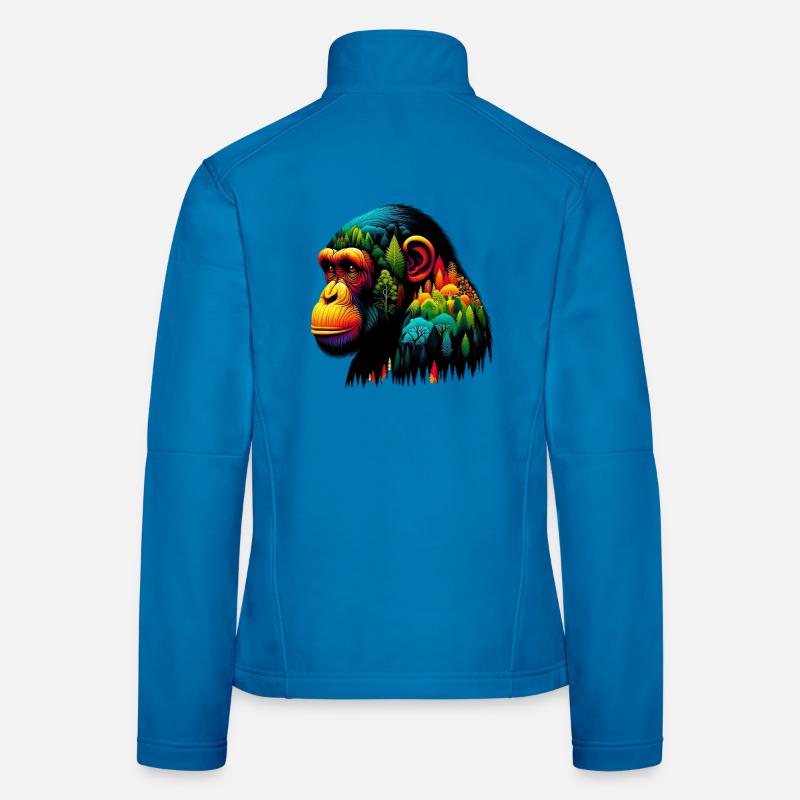 Singe Veste en tissu softshell Femme