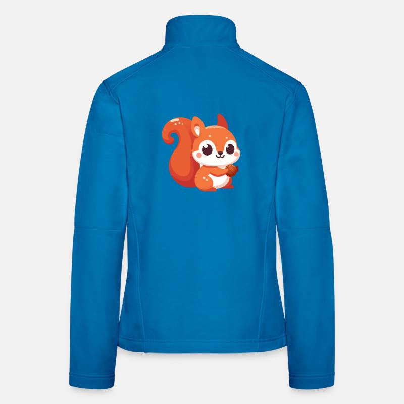 Chibi Squirrel Kawaii Women's Softshell Jacket