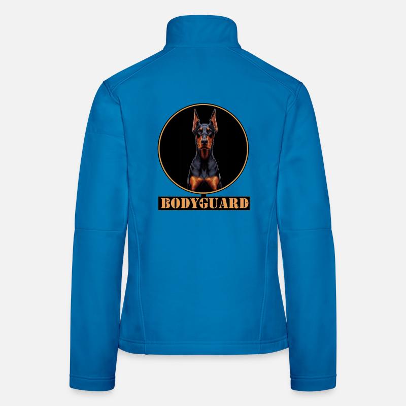 Garde du corps Doberman Circle Veste en tissu softshell Femme