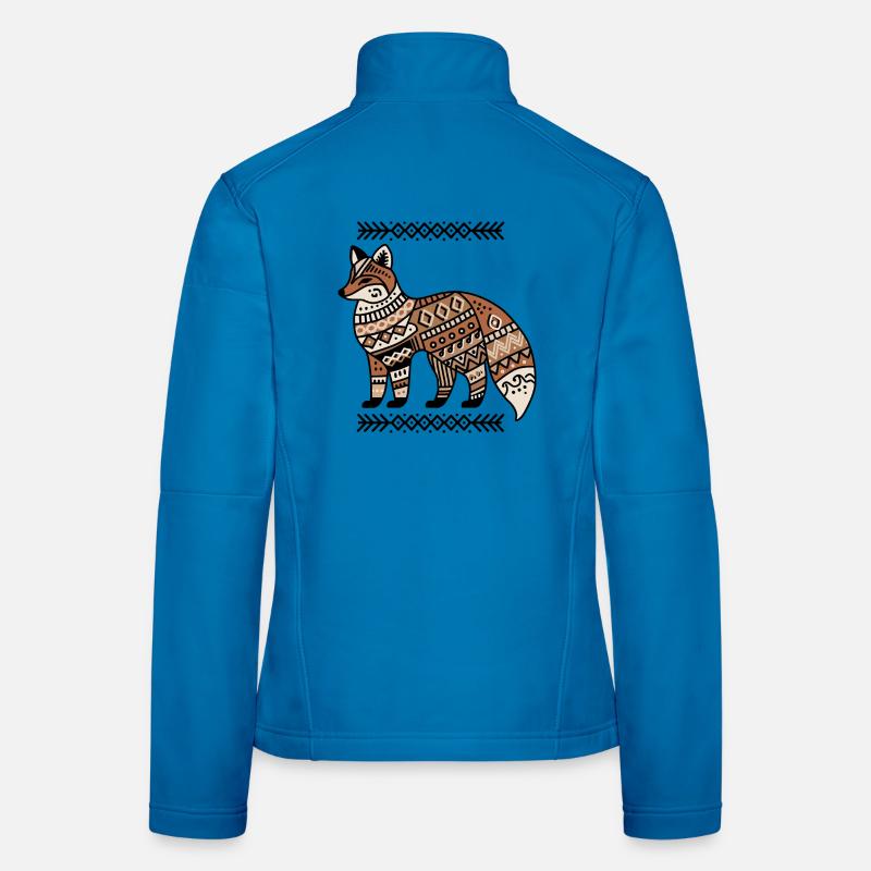 Boho fox: Stylish design for nature fans - Women's Softshell Jacket - light blue
