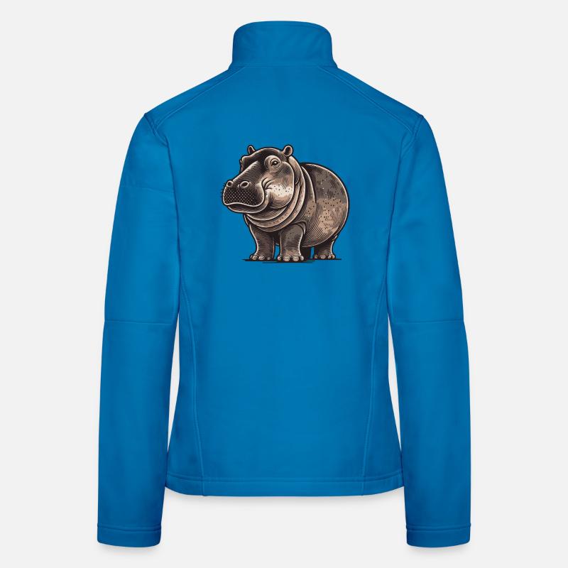 Nilpferd Frauen Softshelljacke
