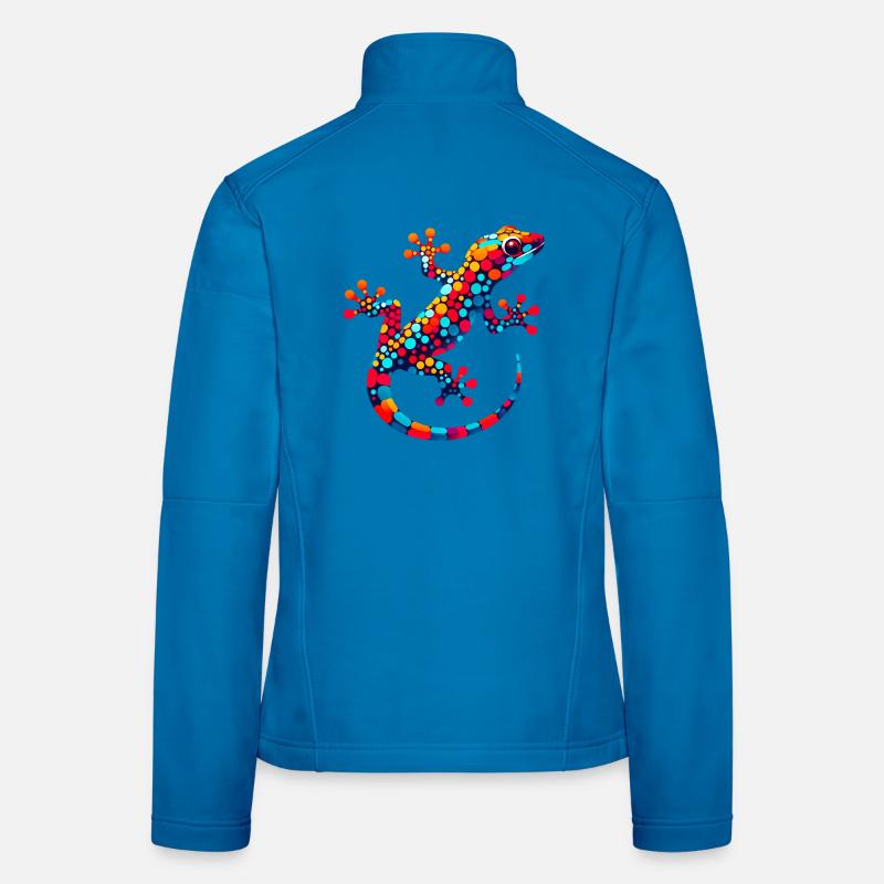 Gecko - Frauen Softshelljacke - Lichtblau