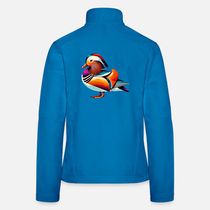 Mandarinente - Frauen Softshelljacke - Lichtblau