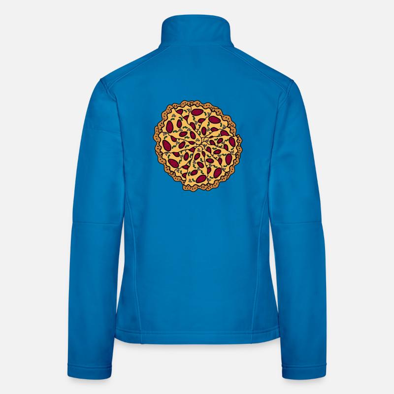 Graphique pizza Veste en tissu softshell Femme