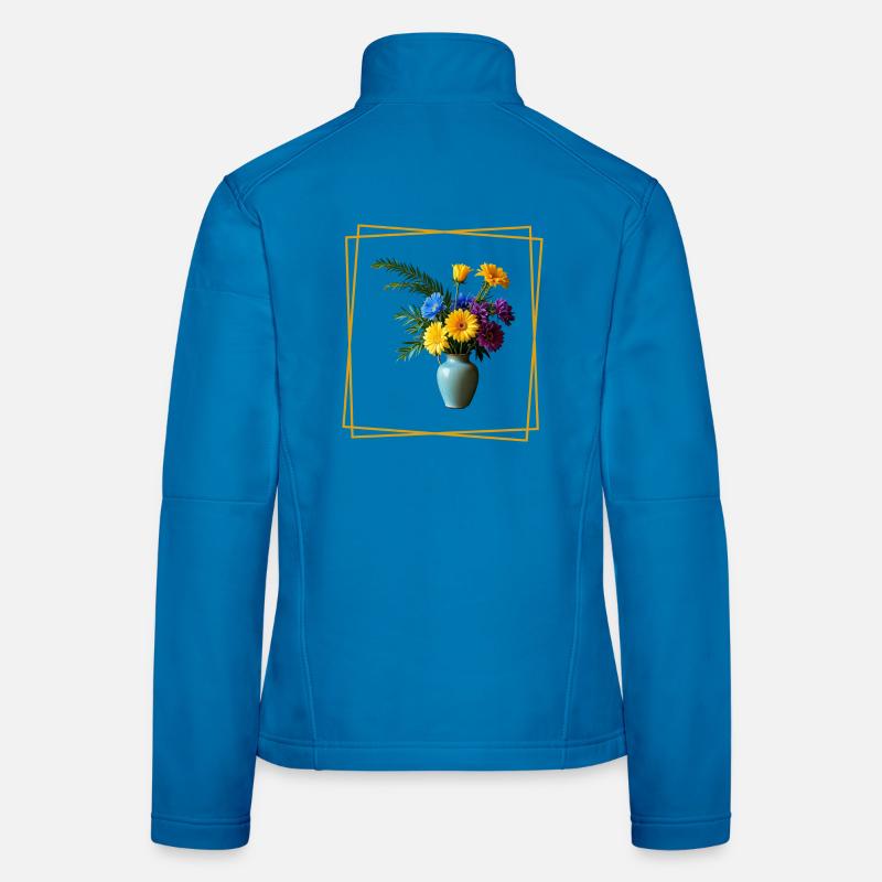 Flowers Frauen Softshelljacke