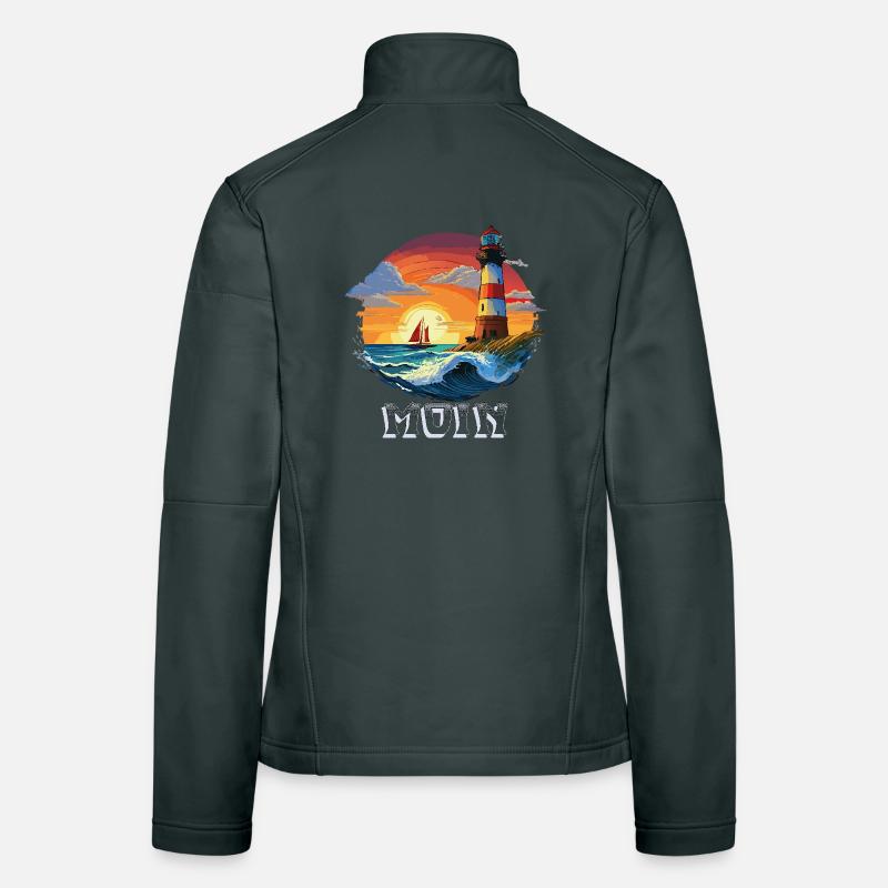 Moin Leuchtturm Frauen Softshelljacke