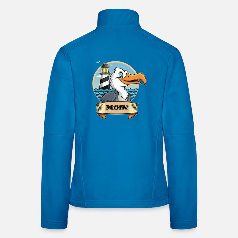 Moin -Möve with lighthouse Women's Softshell Jacket